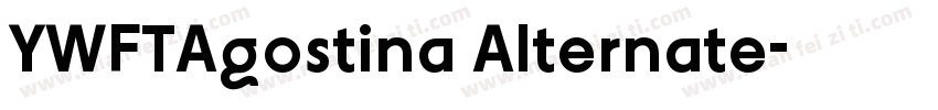 YWFTAgostina Alternate字体转换